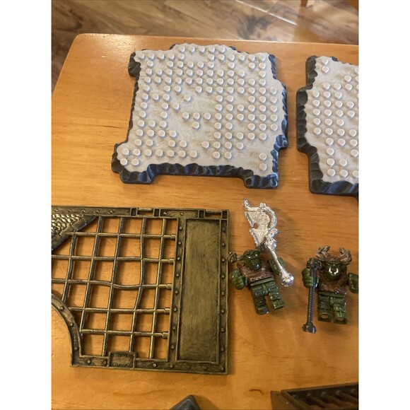 Mega Bloks Dragons Krystal Wars Castle Fort Stone Rock Weapons Figures Walls Lot - Picture 12 of 16